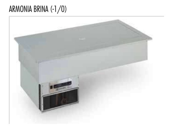 Vasca refrigerata Drop-in da incasso Armonia 4 Brina